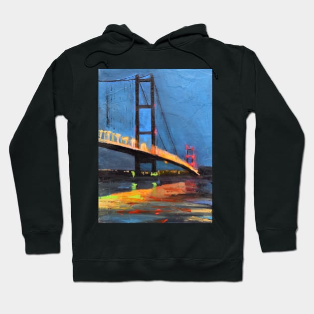 Humber Bridge, England Hoodie by golan22may